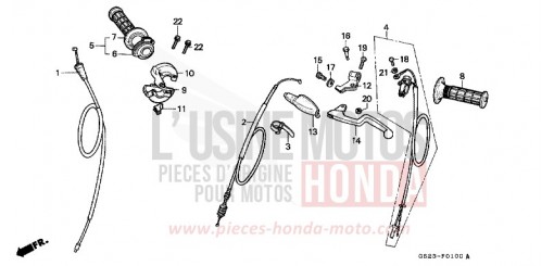 HANDLE LEVER/SWITCH/CABLE CR80RP de 1993